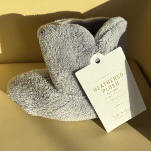 Restoration hardware baby. Gray Heathered Plush Booties